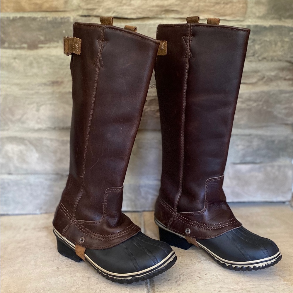 Sorel Slimpack Riding Boots - Nutmeg